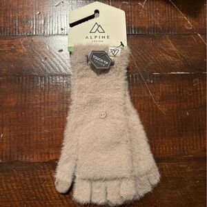 Alpine Brown Fleece Mittens